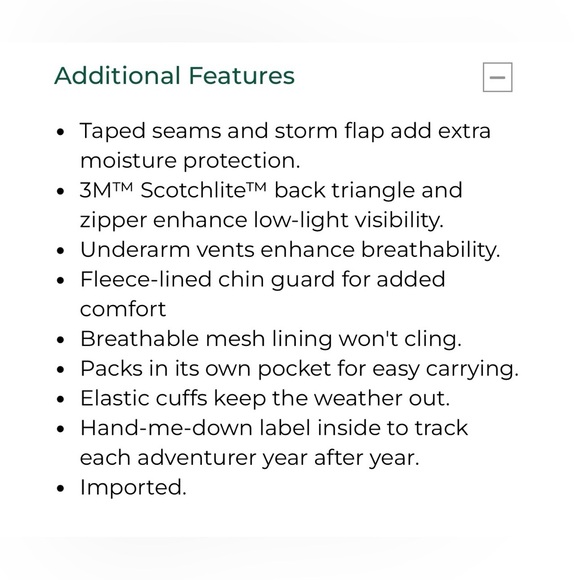 L.L. Bean Toddlers’ Discovery Rain Jacket - Picture 11 of 11